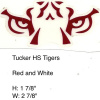Tucker Tigers HS (GA) maroon and clear eyes